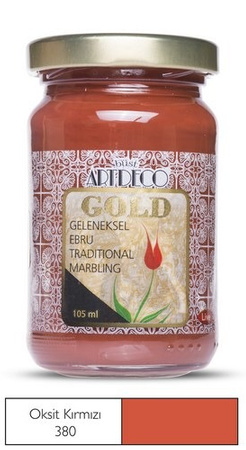 Profesjonalna Farba Ebru 105ml (ciemna czerwień - red oxide)