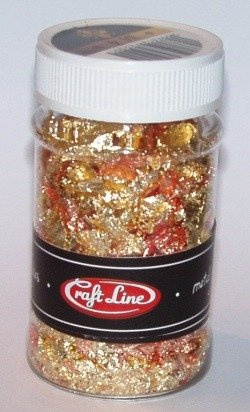 METAL FLAKES 100ml  (MIX - M4) - Cienkie listki folii