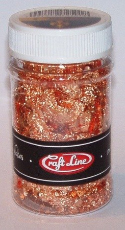 METAL FLAKES 100ml  (copper - M5) - Cienkie listki folii (miedziane)